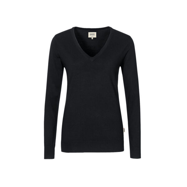 Hakro Damen V-Pullover Merino-Wolle Miniaturansicht