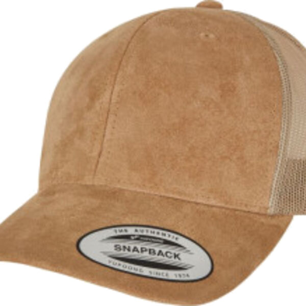 6 Panel Trucker Kappe "Suede" Miniaturansicht