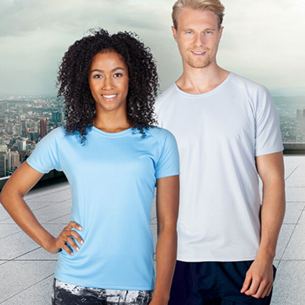 Ladies´ Rainbow Tech Tee Miniaturansicht